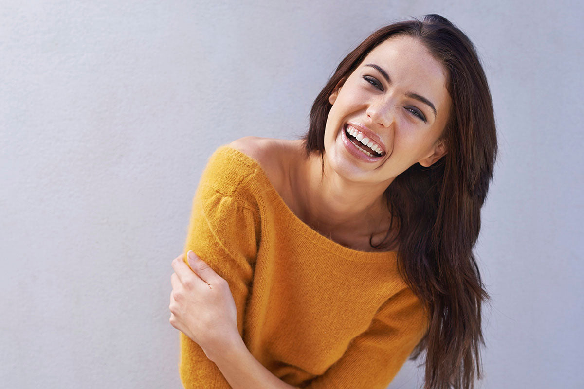mujer feliz y saludable