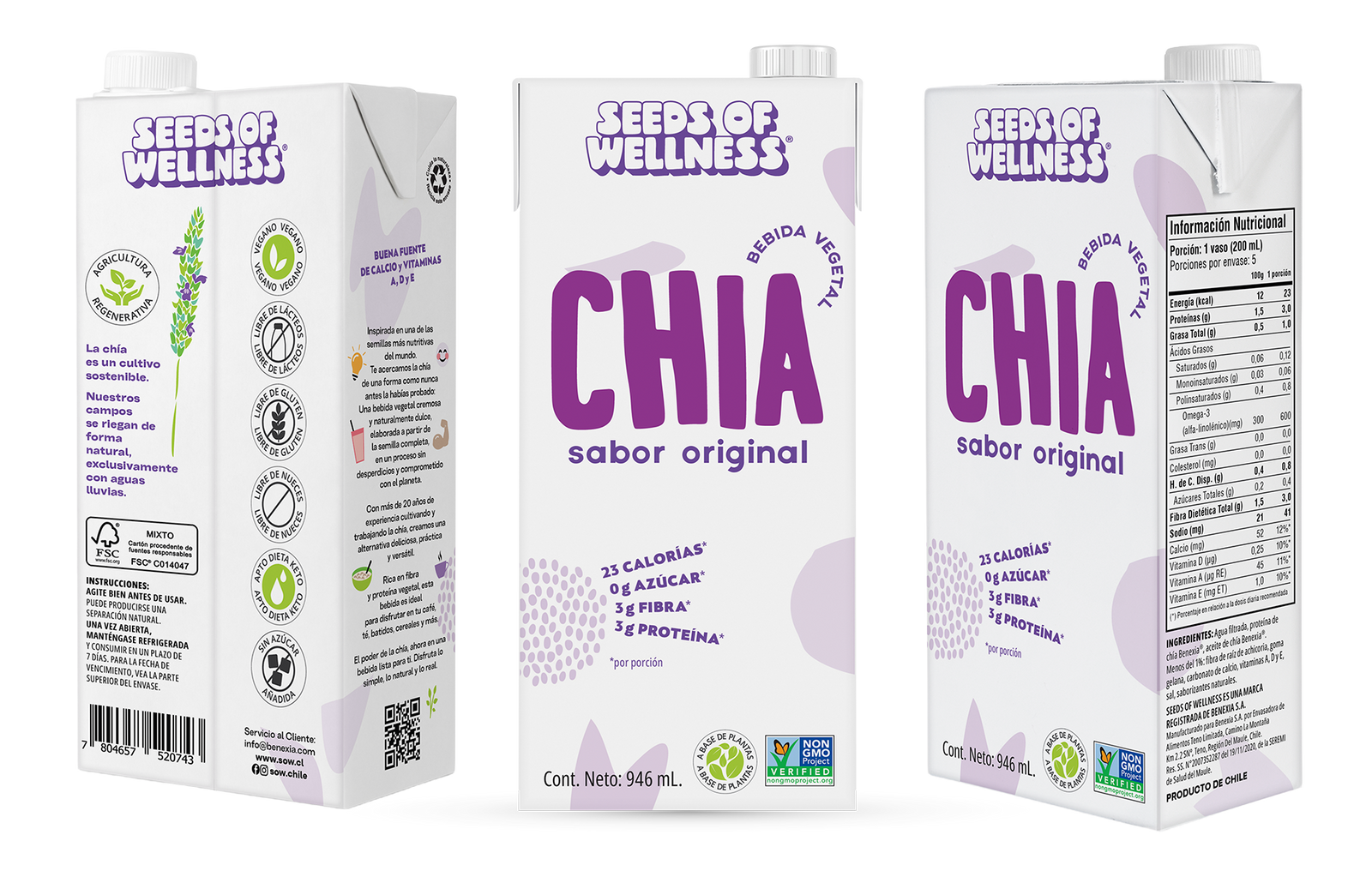 Pack Bebida de chía Original x 6 unidades